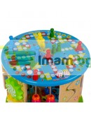 11в1 Дървен образователен куб за деца с много функции и игри